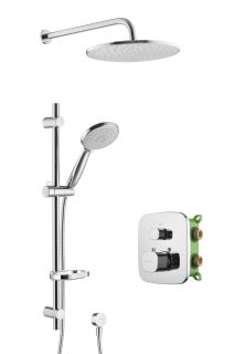 Душевой комплект Swedbe Platta 5556 с термостатом хром